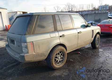 2004 Land Rover Range Rover Hse из США, поврежденный, VIN SALME11424A145690